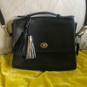 COACH vintage leather satchel crossbody bag